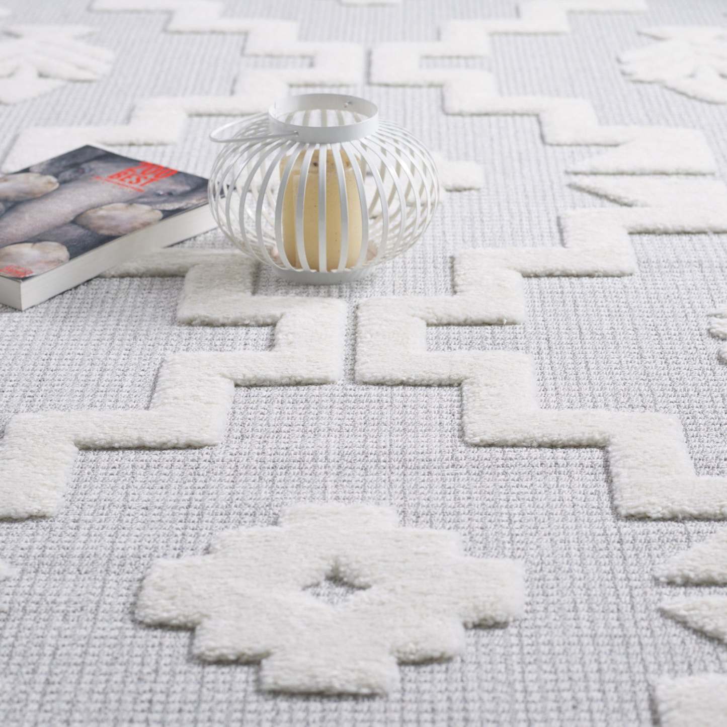 Tapis à poils longs Quinto Tres marocain - 6'3 x 9'|Carpette à poil long Quinto Tres marocain - 6 pi 3 po x 9 pi