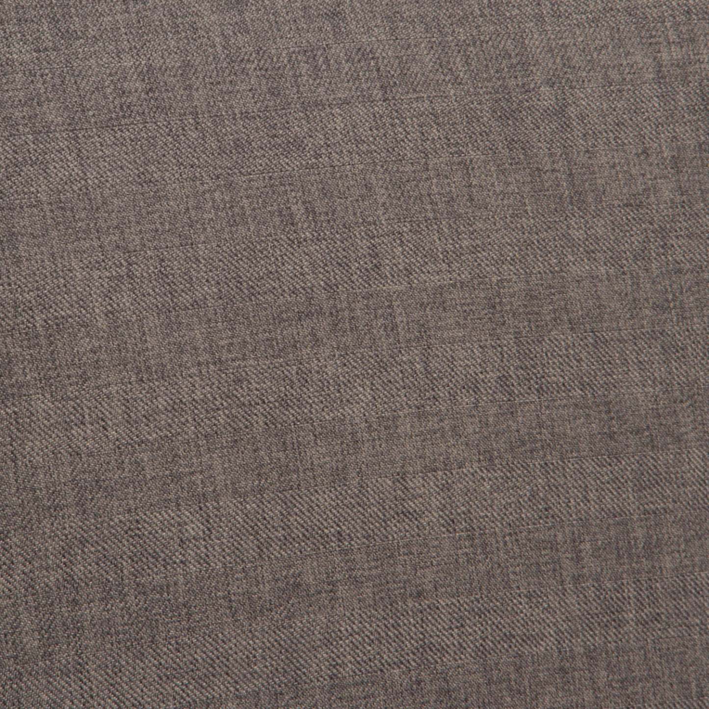 Chaise De Salle À Manger Lance En Tissu Tapisse Avec Clous Décoratifs - Brun, Gris