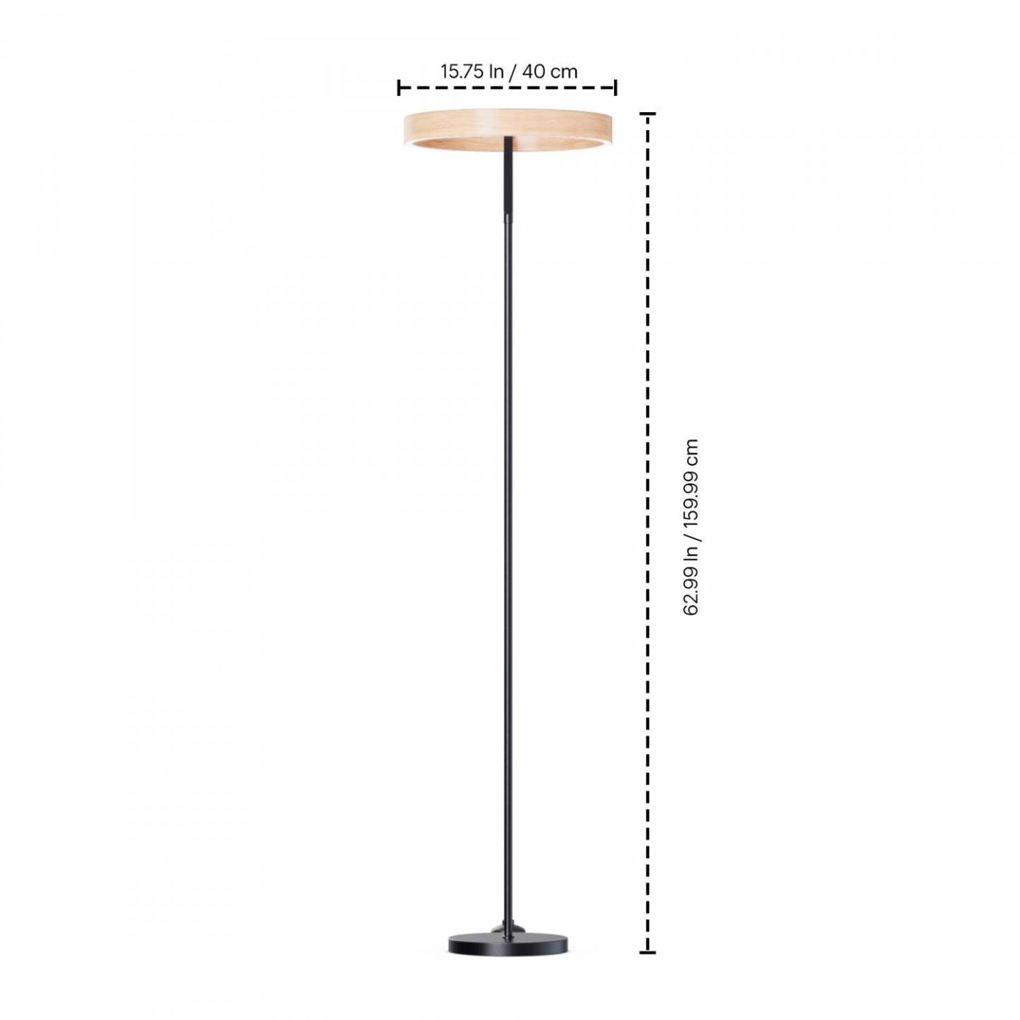 63 Matte Black Modern LED Lampadaire |Lampe à pied moderne de 63 po noir mat à DEL