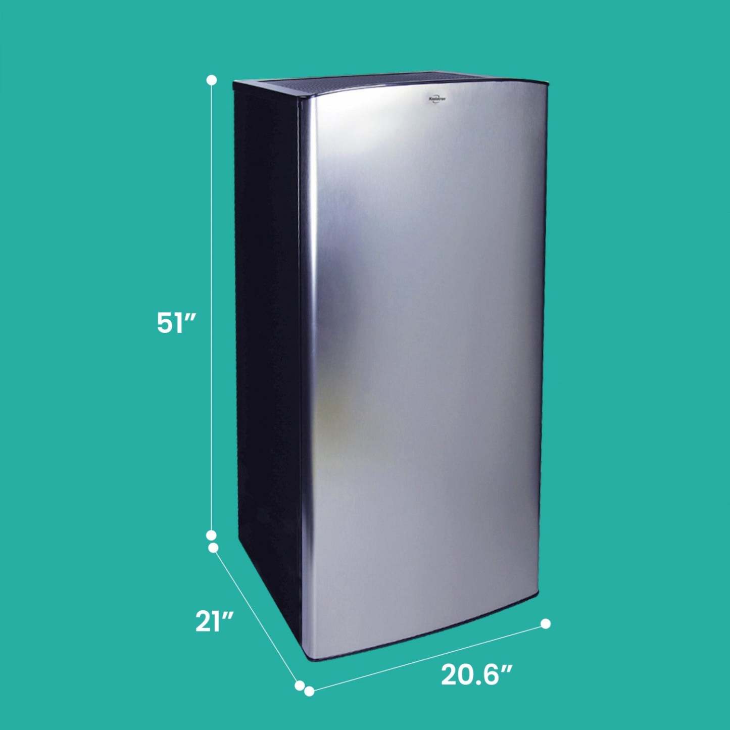 Koolatron 6,2 Cu. Fort. Réfrigérateur compact en acier inoxydable|Réfrigérateur compact Koolatron de 6,2 pi3 en acier inoxydable