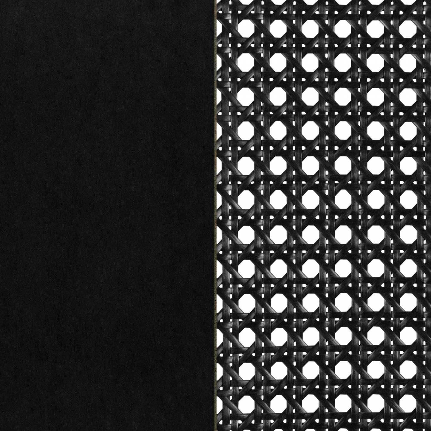 Hype Black Rattan Dining Chair - Set of 2 Black|Chaise de salle à manger Hype noire en rotin - ensemble de 2 en noir