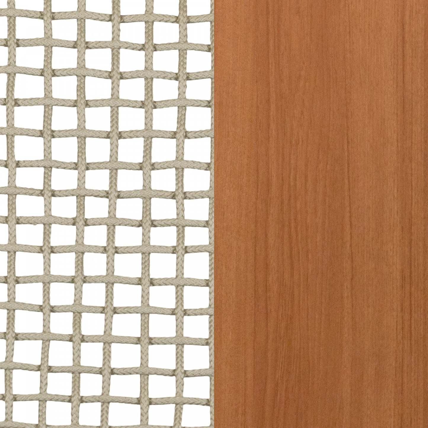 Chaise longue en corde tressée en bois d'agave – Beige/Naturel|Fauteuil de détente Agave en bois et en corde tressée - beige et naturel