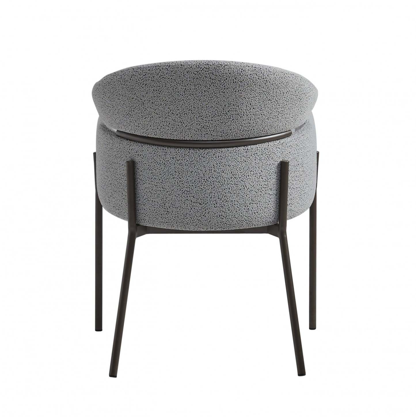 Fanny Chaises De Salle À Manger Modernes, Lot De 2, Assise Tapissée En Tissu Avec Structure Métallique, Gris