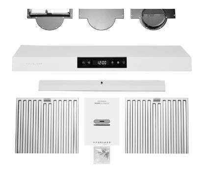 Hauslane 30 Under Cabinet Matte White Range Hood - UC-PS18WHT-30|Hotte de cuisinière sous l'armoire Hauslane de 30 po blanc mat - UC-PS18WHT-30