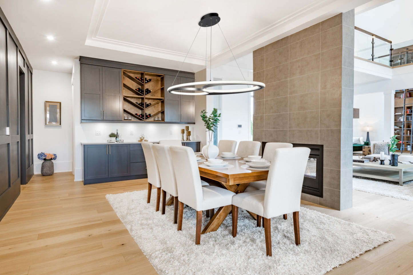 Gemini 38 W LED Black Nickel Flush Mount | Plafonnier affleuré Gemini en nickel noir à DEL de 38 W | D06H0U3A