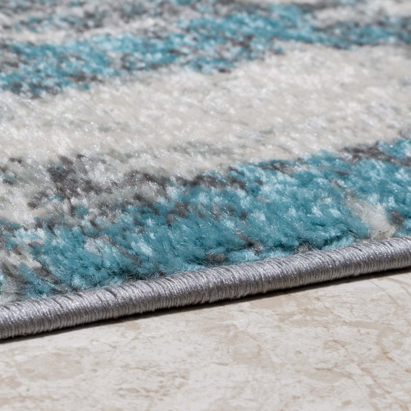 Tapis Roma Carrera Bleu 4x6 | Tapis Roma Carrera bleue 4 x 6 | D80GWXBX