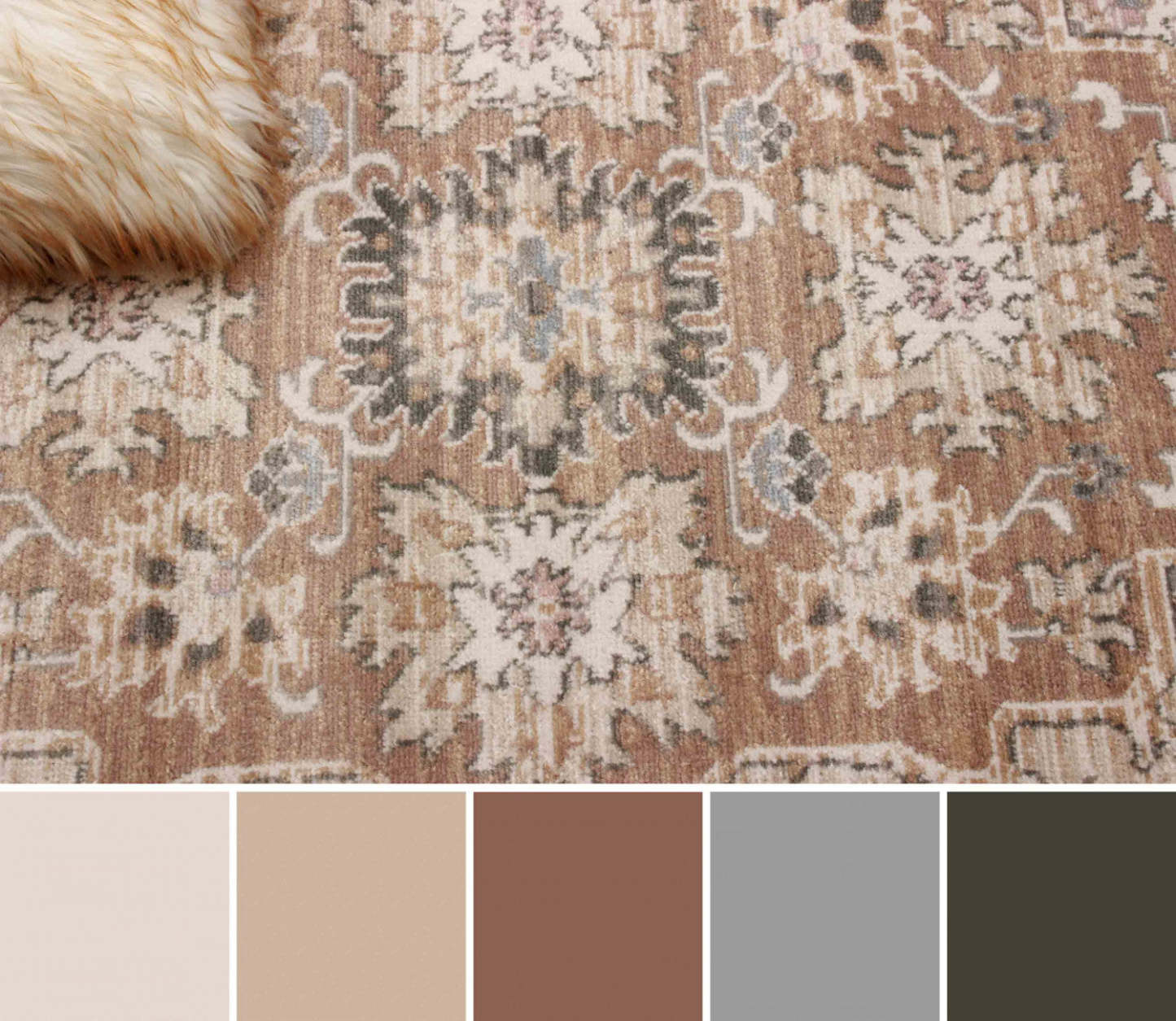 Carpette longue Arden beige - 2 pi 8 po x 8 pi 2 po