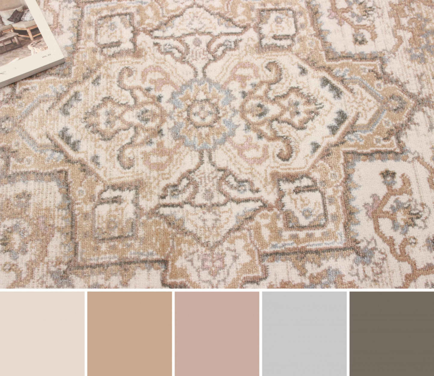 Stassie Ivory Runner Area Rug - 2'8 X 8'2 | Tapis de couloir Stassie ivoire - 2 pi 8 po x 8 pi 2 po