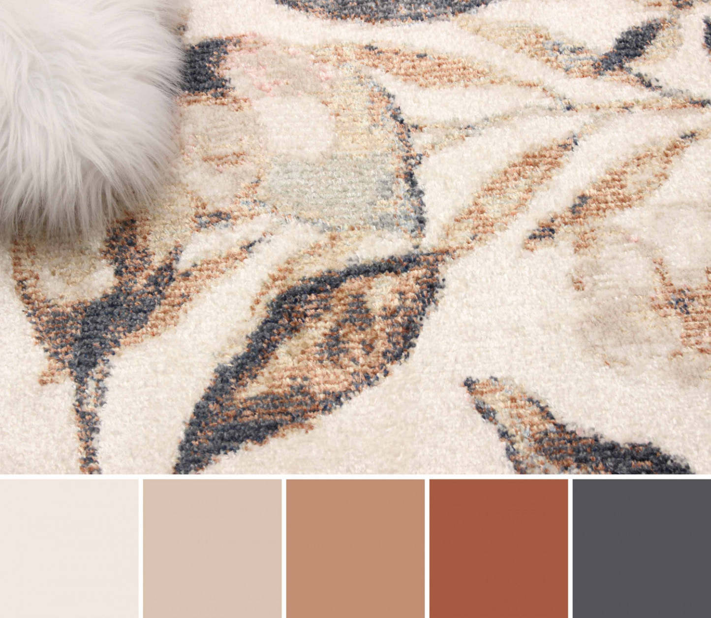 Tapis ivoire Rosette - 8'0 X 10'0 | Carpette Rosette ivoire - 8 pi 0 po x 10 pi 0 po