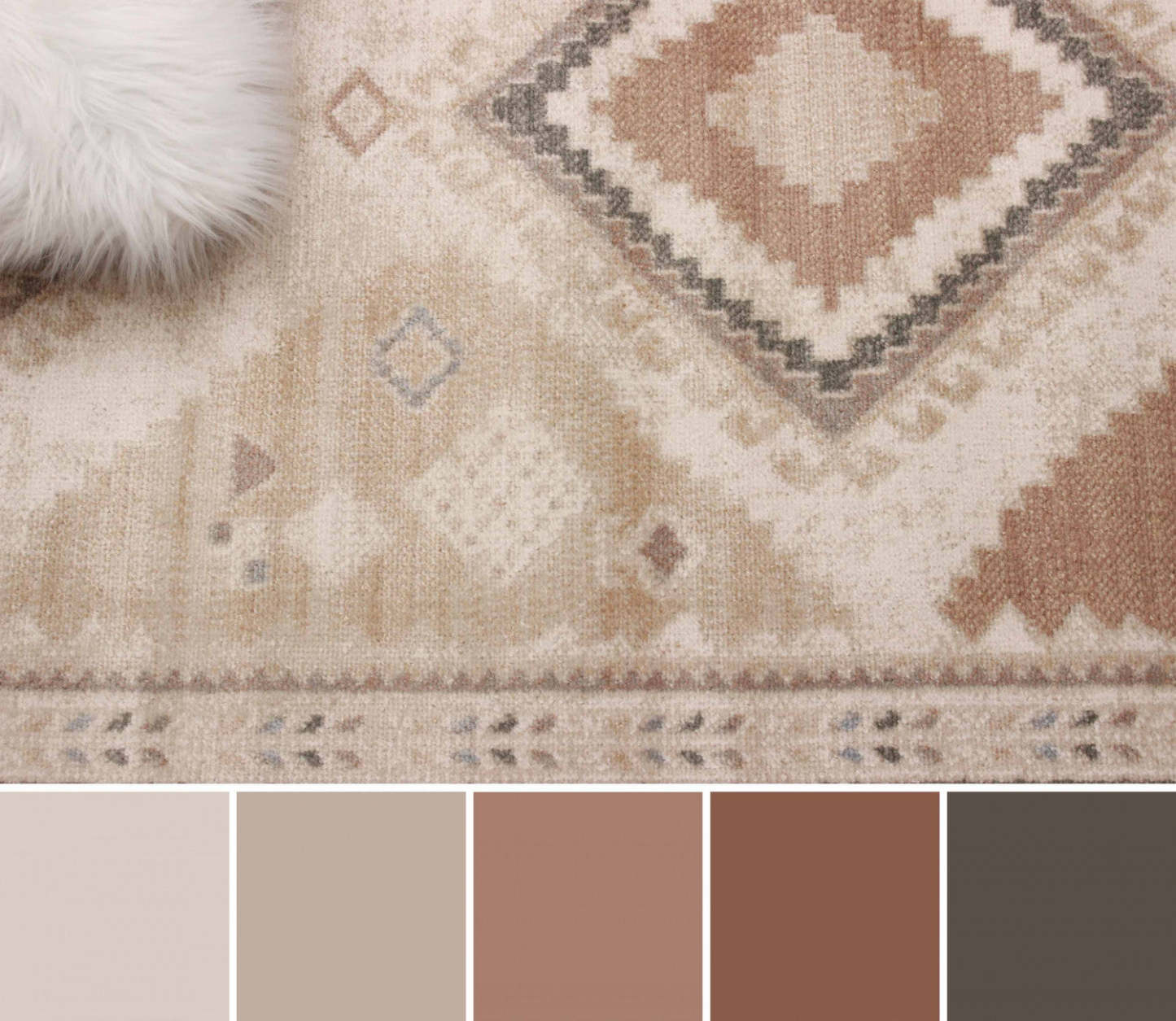 Carpette longue Lia ivoire - 2 pi 8 po x 8 pi 2 po