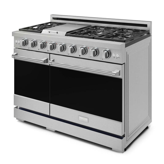Gordon Ramsay Collection by Thor Kitchen 48 Freestanding Professional Gas Range - RSG48E|Cuisinière à gaz professionnelle indépendante de 48 pouces de la collection Gordon Ramsay par Thor Kitchen - RSG48E