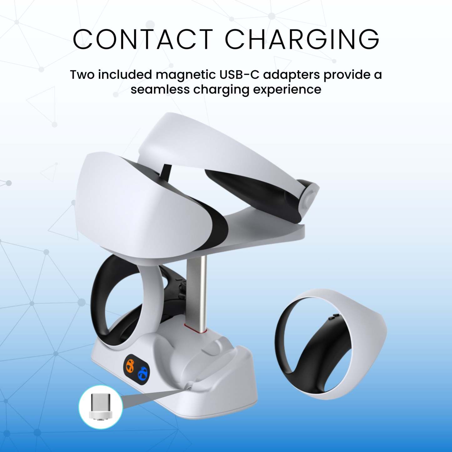 Surge PS5 PS VR2 White Charge Stand|Station de recharge Surge blanche pour PS5 VR2