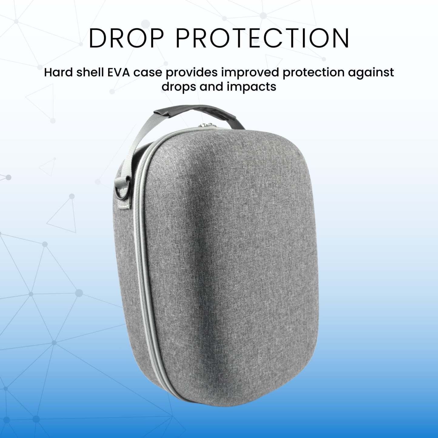 Surge PS5 PS VR2 Grey Headphone Case|Étui Surge gris pour casque de réalité virtuelle PS5 VR2