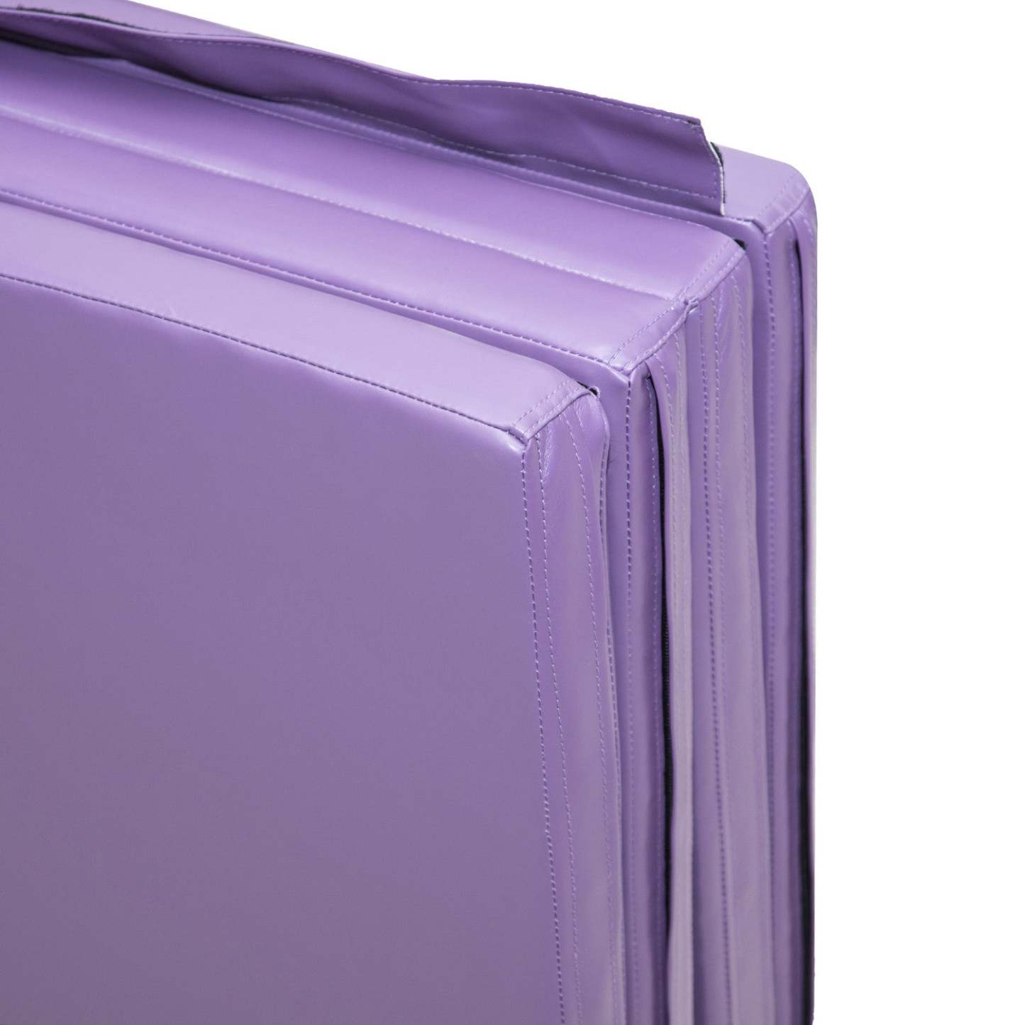 Soozier 4ftx8ftx2inch Tapis De Gymnastique En Cuir Pu Pliant Pour Tumbling Arts De Yoga Exercice 4 Panneau (|Soozier 4ft X 8ft X 2inch Tapis De Gymnastique Tri-plies Avec Poignees De Transport, Violet