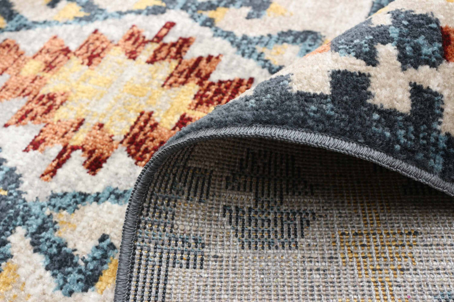 Tapis mosaïque taupe/cuivre lavable en machine - 2'6 x 8'0|Carpette Mosaic taupe et cuivre lavable à la machine - 2 pi 6 po x 8 pi 0 po|D86FEOKD