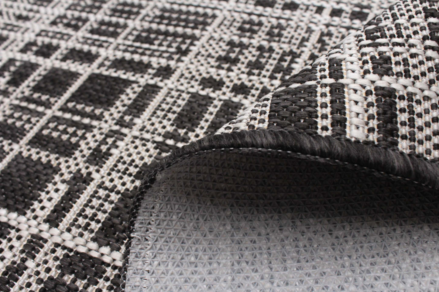 Tapis Panthea noir - 66 x 201 cm | Tapis de zone Panthea noir - 66 x 201 cm