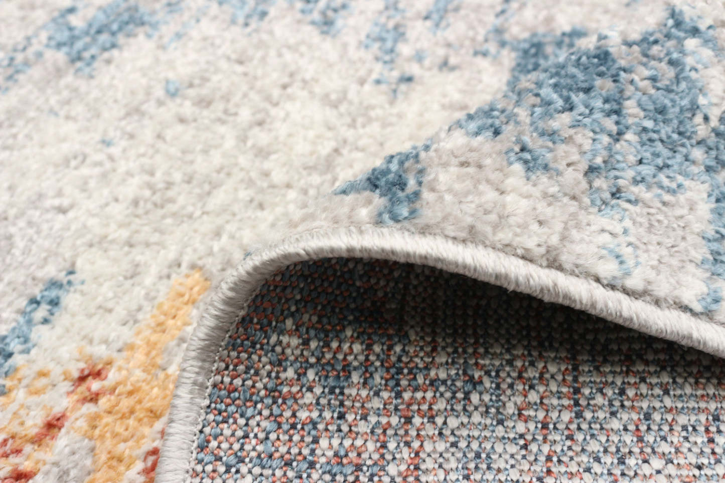 Tapis Vera Sun ivoire/bleu – 2'7 x 8'4| Tapis Vera Sun ivoirebleue - 2 pi 7 po x 8 pi 4 po|D86FF0LV