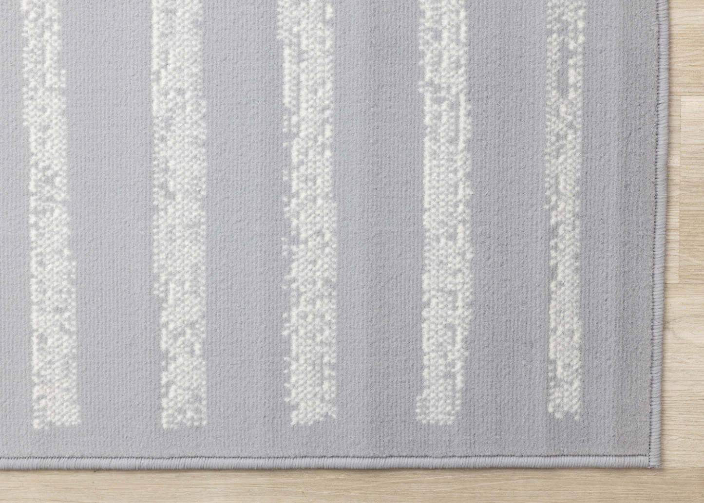 Tapis à rayures modernes Forte gris blanc - 5'3 x 7'5|Tapis Forte gris et blanc à rayures modernes - 5 pi 3 po x 7 pi 5 po