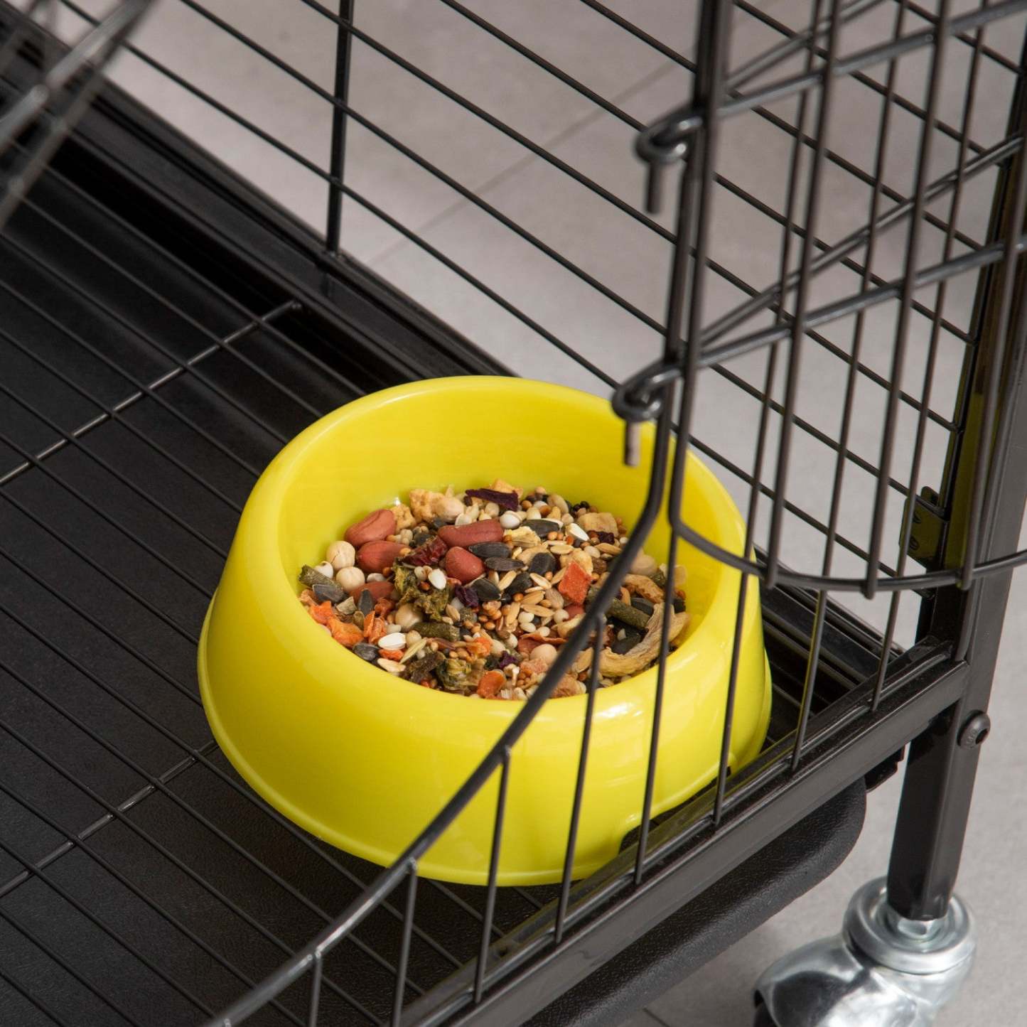 Pawhut Cage Métallique 4 Niveaux Pour Petits Animaux Avec Roues, Parc Pour Lapins Métallique Avec 2 Portes, Plateformes, Rampe | Pawhut Cage Pour Petits Animaux 37 Lapin Furet Chinchilla Avec 2 Portes Plateforme Rampe Métal Noir