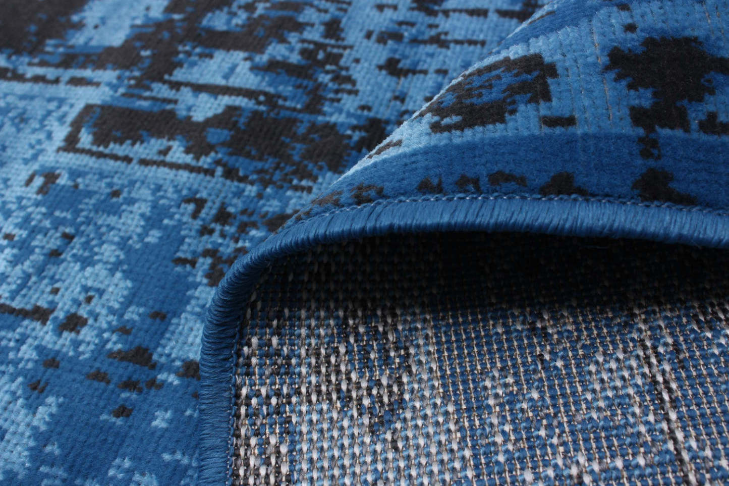 Tapis Chenta Bleu 6'7 x 9'6|Carpette Chenta bleue 6 pi 7 po x 9 pi 6 po|D86FO0EW