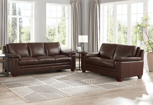 Hydeline Magnum Leather Loveseat - Brown|Cause Magnum de Hydeline en cuir - brune