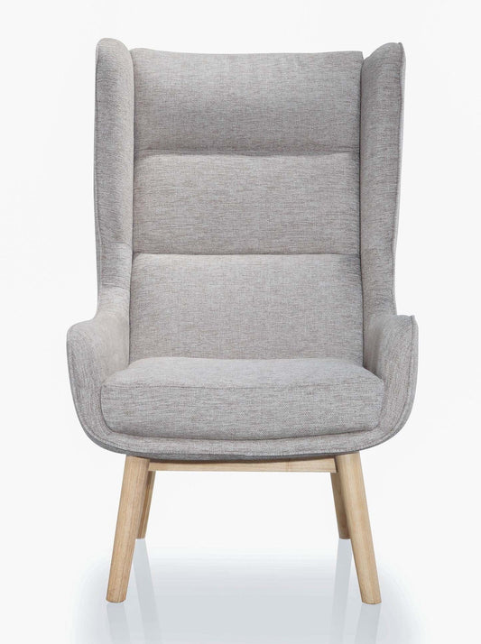 Fauteuil d'appoint sergée Sampson de Manhattan Comfort - blé et naturel