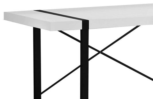 Bureau Avery 49 aspect bois récupéré - Blanc|Bureau Avery de 49 po d'apparence bois recyclé - blanc