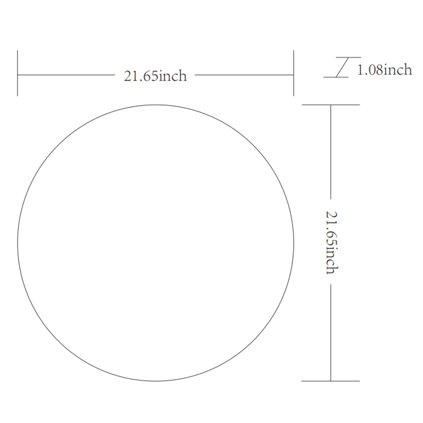 Miroir décoratif rond moderne en aluminium Aranya de Livabliss