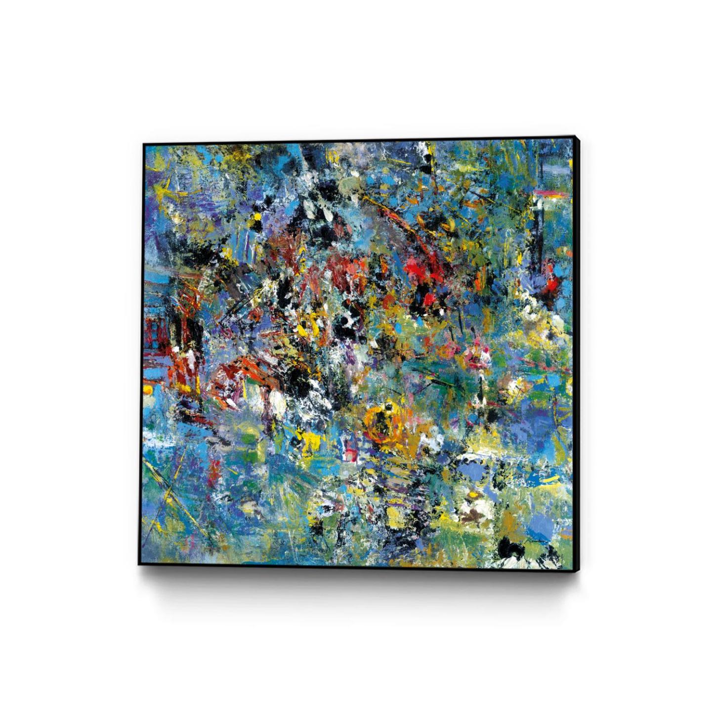 Carpe Diem 2 Canvas Framed Black 20x20 Wall Art|Œuvre d'art murale sur toile encadrée noire « Carpe Diem 2 » 20 x 20