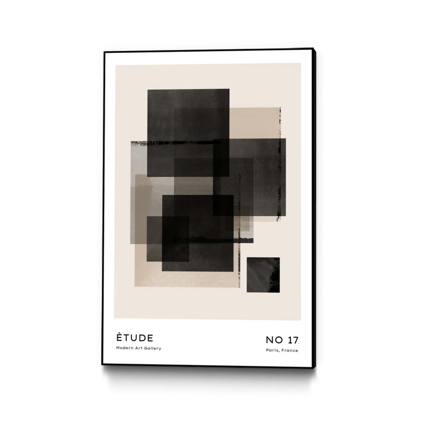 Untitled Canvas Framed Black 24x36 Wall Art|Œuvre d'art murale sur toile encadrée noire « Untitled » 24 x 36