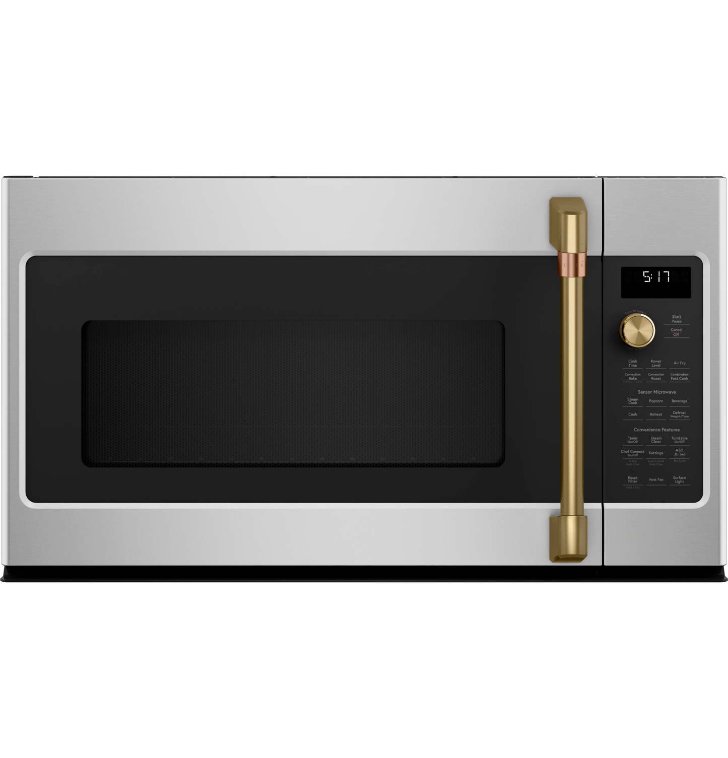 Café Brushed Brass Handle and Knob Kit for Microwave - CXOTRHKPMCG|Trousse de poignée et de bouton Café en laiton brossé pour four à micro-ondes - CXOTRHKPMCG