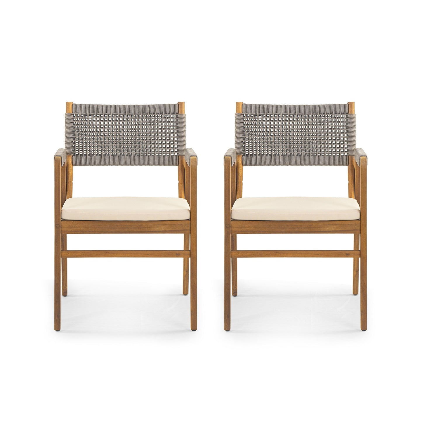 Ensemble de salle à manger d'extérieur Captef 5 pièces en bois d'acacia par Christopher Knight Home