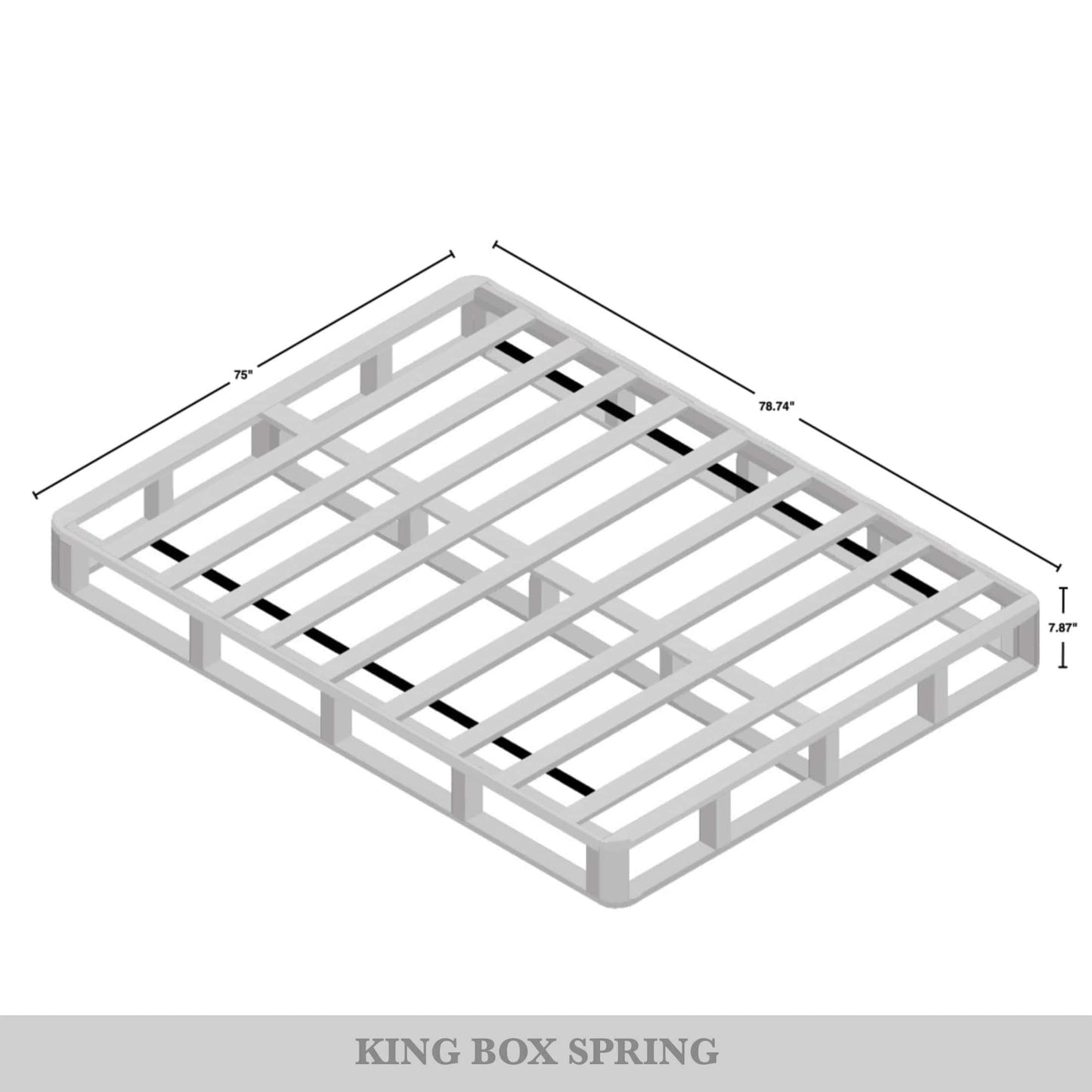 Sommier à lattes en bois massif CraftPorch de 20 cm (8 pouces)