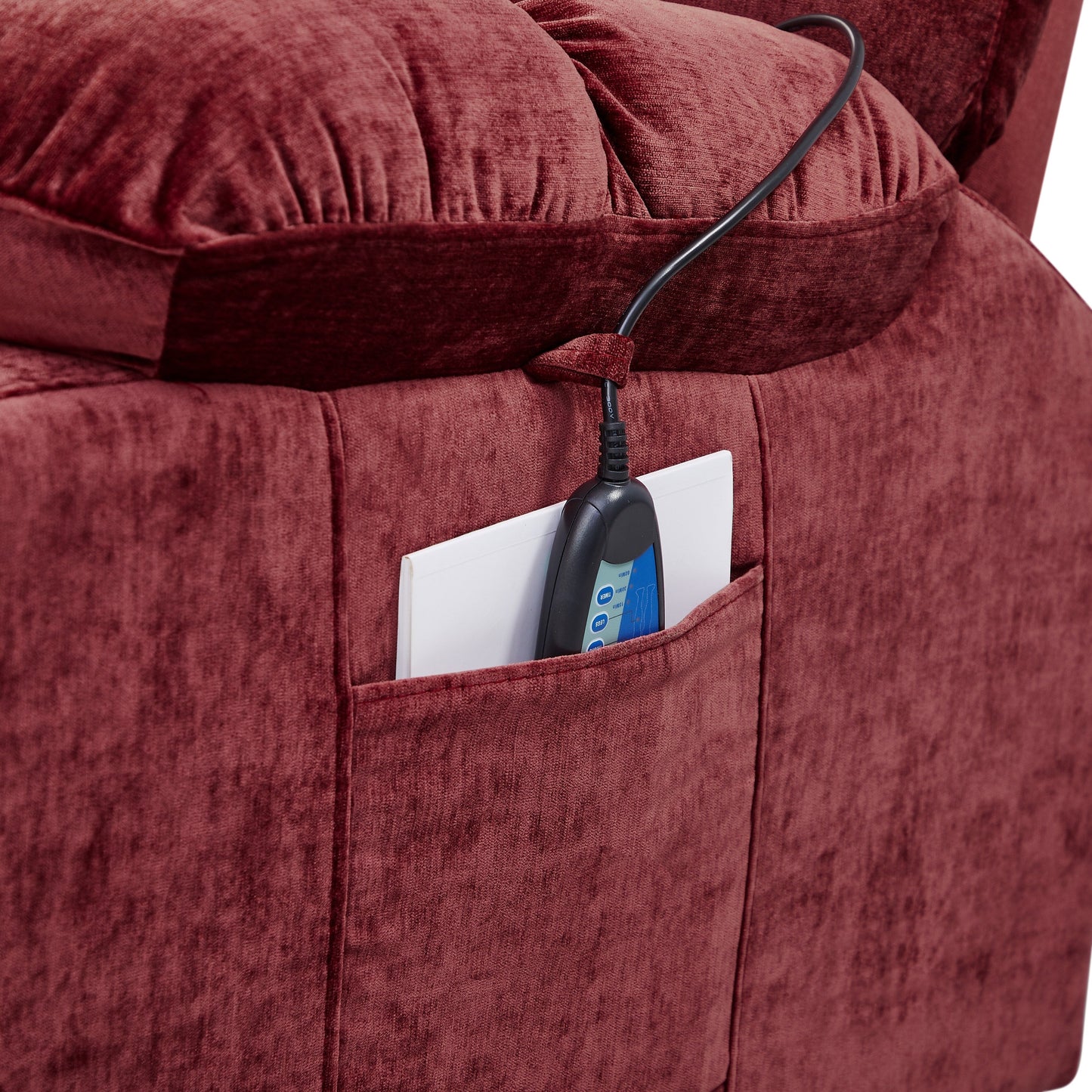 Fauteuil inclinable à double moteur OKIN pour personnes âgées avec chauffage, massage, inclinaison à 180° et dossier/repose-pieds réglable