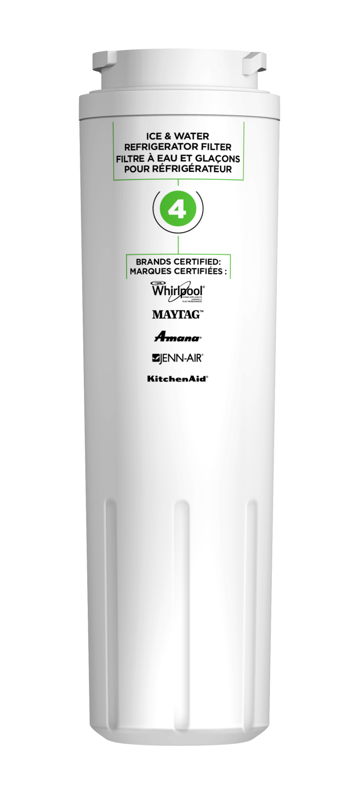 Filtre à eau pour réfrigérateur Whirlpool EveryDrop EDR4RXD1 | Filtre à eau de remplacement Whirlpool - EDR4RXD1 | EDR4RXDB