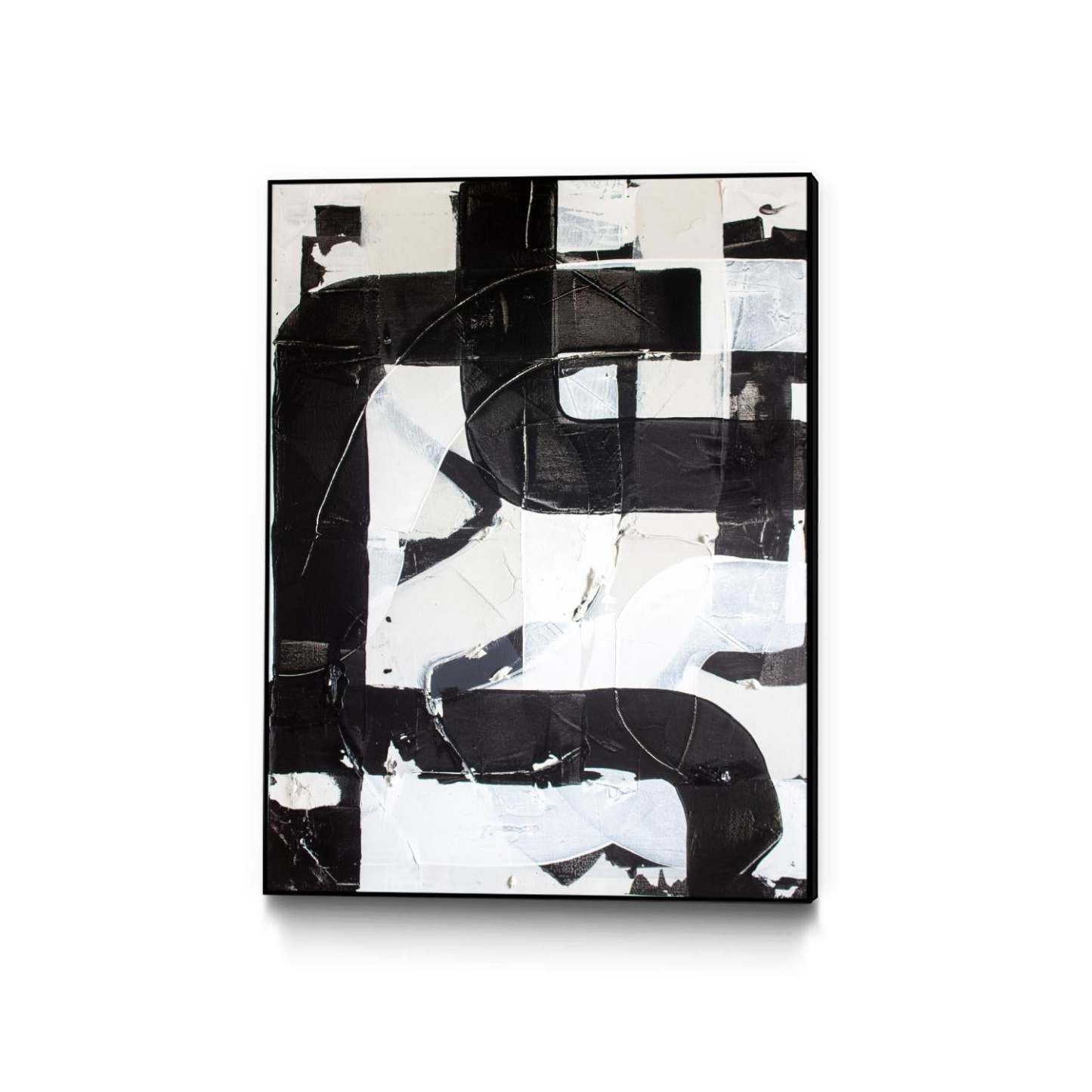 Œuvre d'art murale sur toile encadrée noire « Race Track » 24 x 32