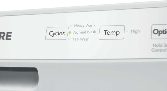 Frigidaire Lave-vaisselle encastrable à commande frontale 24 55 dBA - Blanc - FFCD2413UW | Lave-vaisselle encastré Frigidaire de 24 po et de 55 dBA avec commandes à l'avant - blanc - FFCD2413…