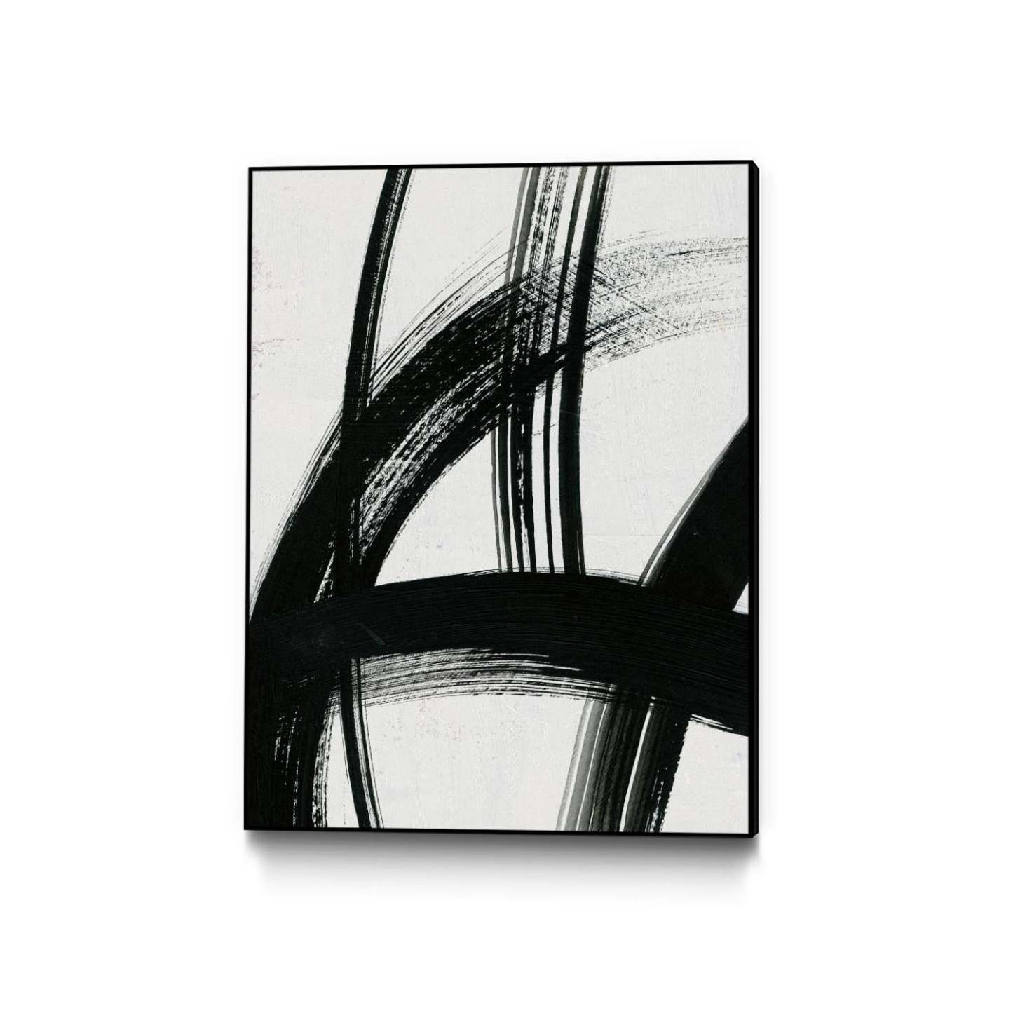 Spontaneous Ii Canvas Framed Black 30x40 Wall Art|Œuvre d'art murale sur toile encadrée noire « Spontaneous Ii » 30 x 40