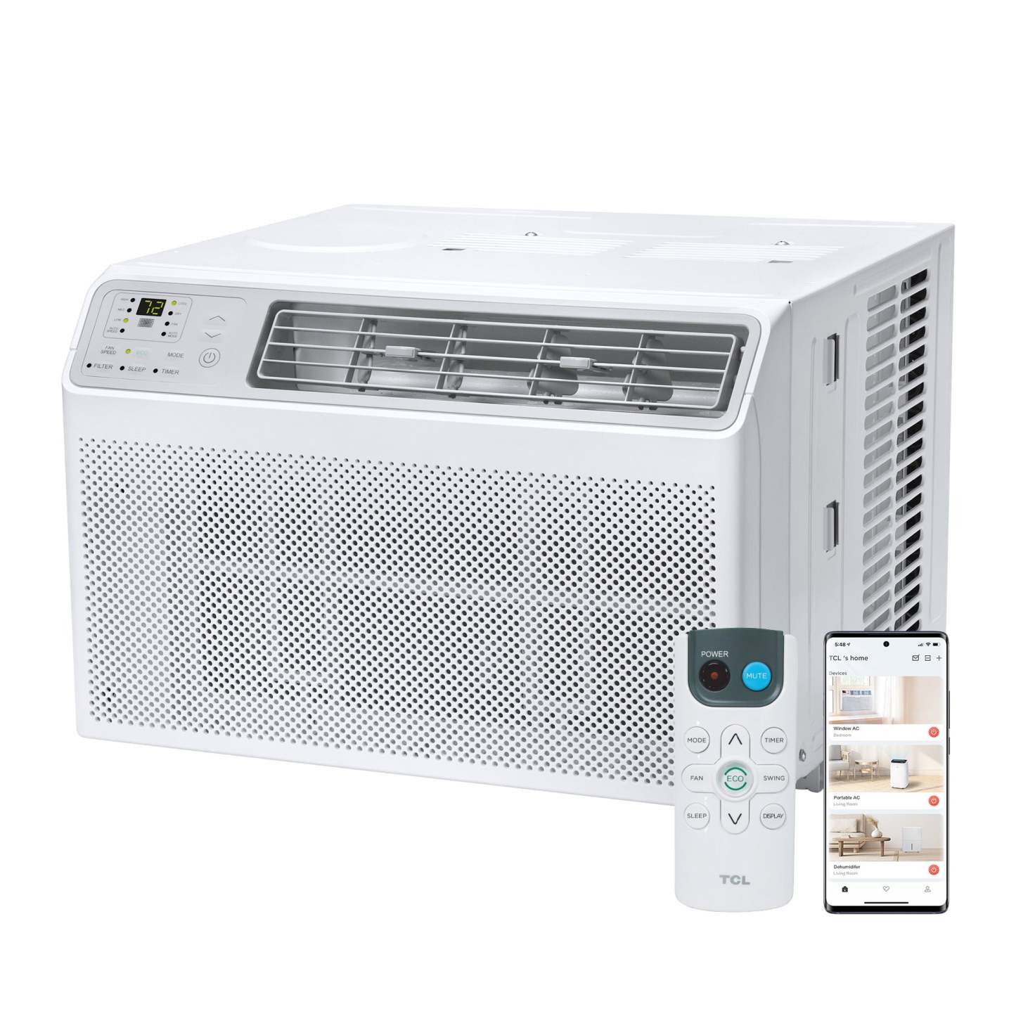 Climatiseur de fenêtre intelligent TCL 8 000 BTU - H8W55W-CA|Climatiseur de fenêtre intelligent TCL de 8 000 BTU - H8W55W-CA