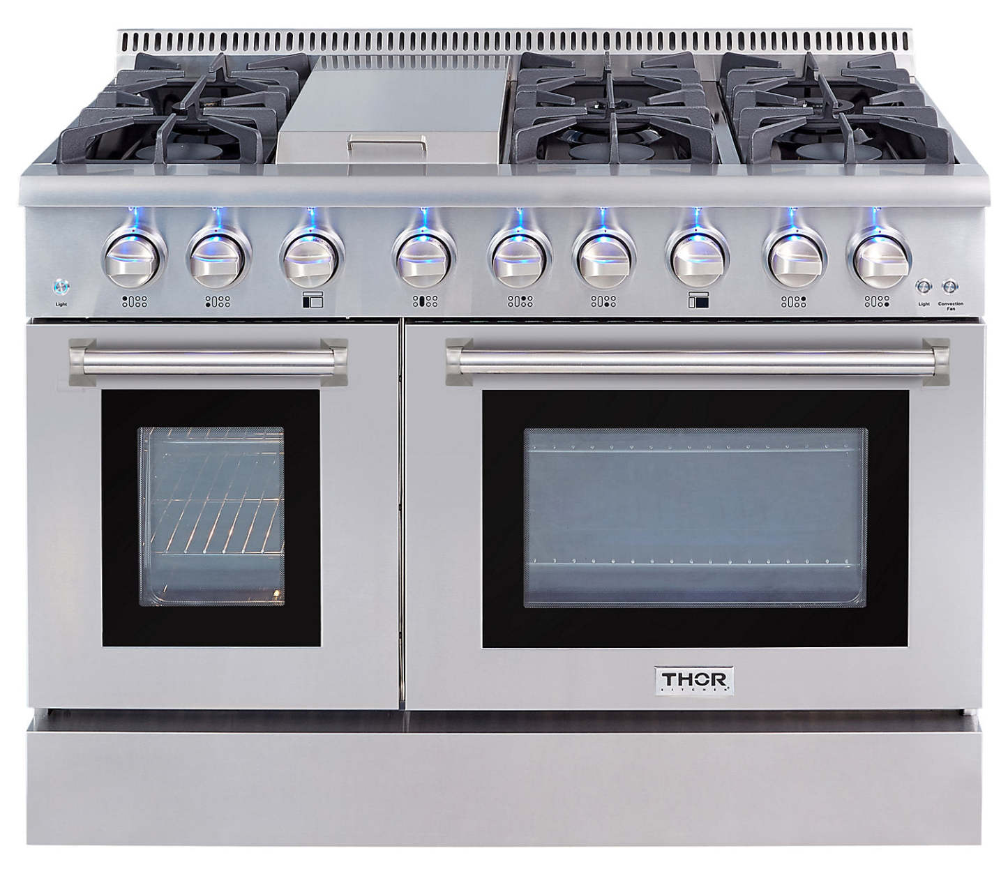 Thor Kitchen 6,7 pi³ Cuisinière hybride à double four - HRD4803U-SS|Cuisinière hybride à double four Thor Kitchen de 6,7 pi³ – HRD4803U-SS|HRD4803S