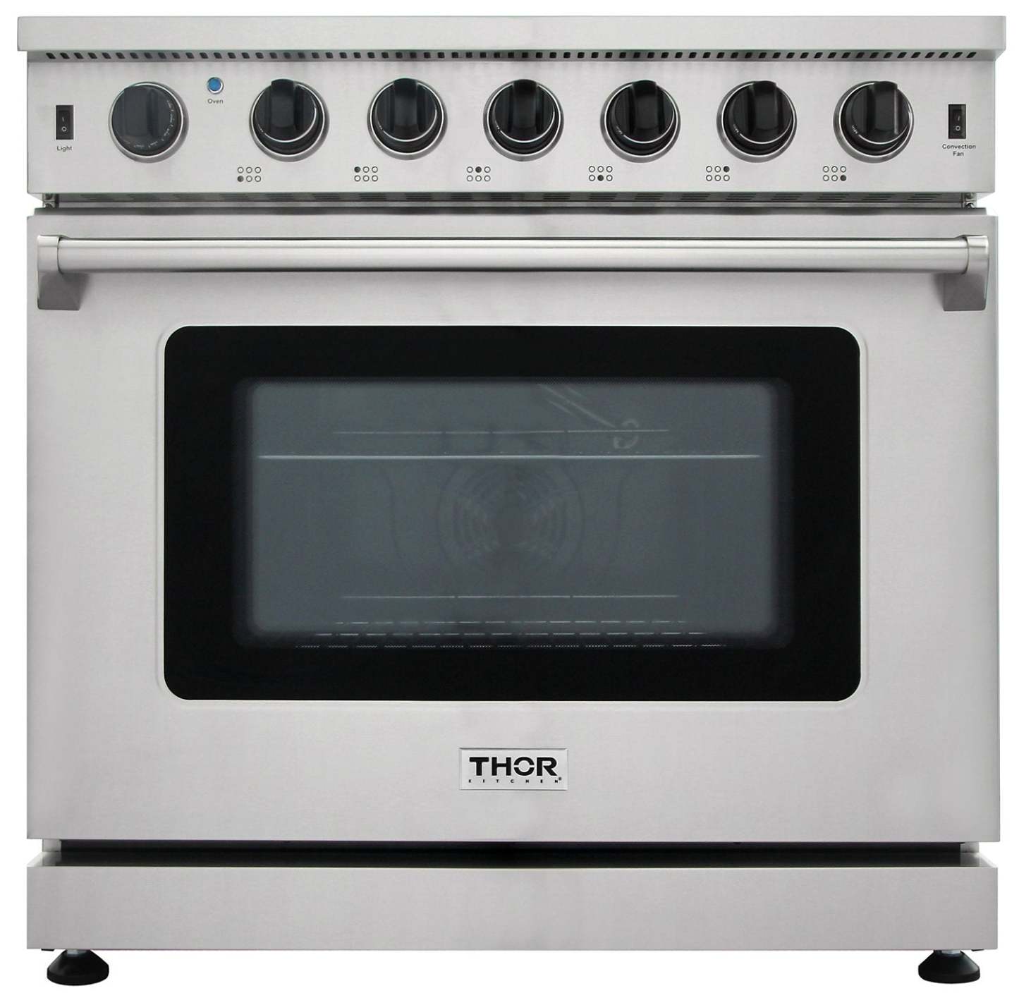 Cuisine Thor 36 6,0 Cu. Fort. Cuisinière à gaz autoportante - LRG3601U-SS|Cuisinière amovible à gaz 36 po Thor Kitchen de 6,0 pi³ – LRG3601U-SS|LRG3601S