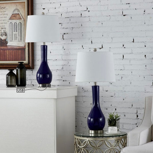 Ensemble de 2 lampes de table en céramique 28,5 avec port USB