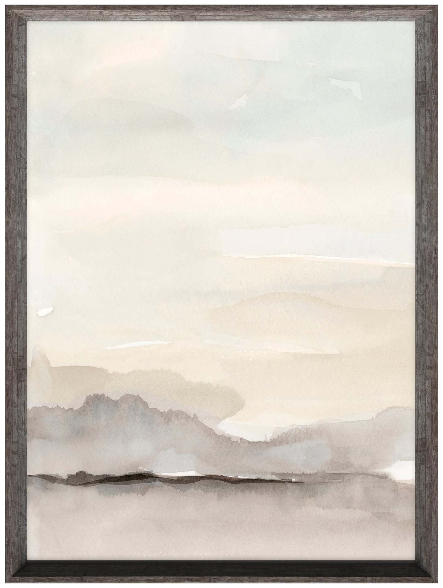 Œuvre d'art encadrée au fini stuc « Paysage I » - 25,5 x 33,5