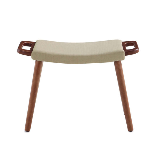 Manhattan Comfort Geta Ottoman - Orge et Noyer Antique|Pouf Geta de Manhattan Comfort - orge et noyer antique