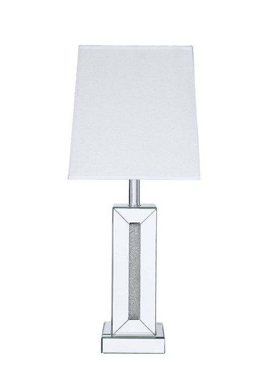 Persia 30.7 Glam Lampe de table avec verre, miroir et cristaux acryliques|Lampe de table somptueuse Persia de 30,7 po avec verre, miroir et cristaux en acrylique