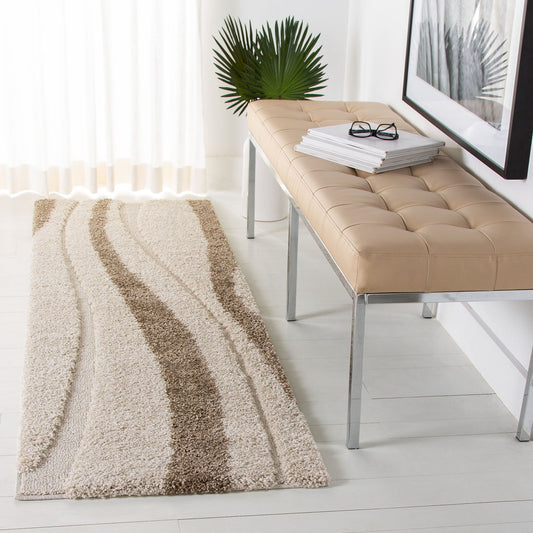 Tapis SAFAVIEH Florida Shag Ariola Stripe de 3 cm d'épaisseur