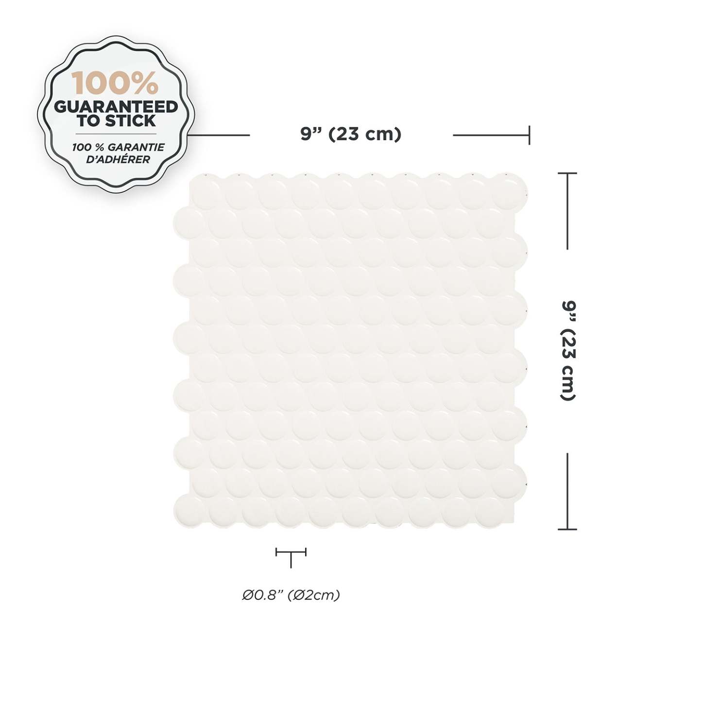 Dosseret Smart Tiles Peel and Stick 4 feuilles 9 x 9 - Penny Romy