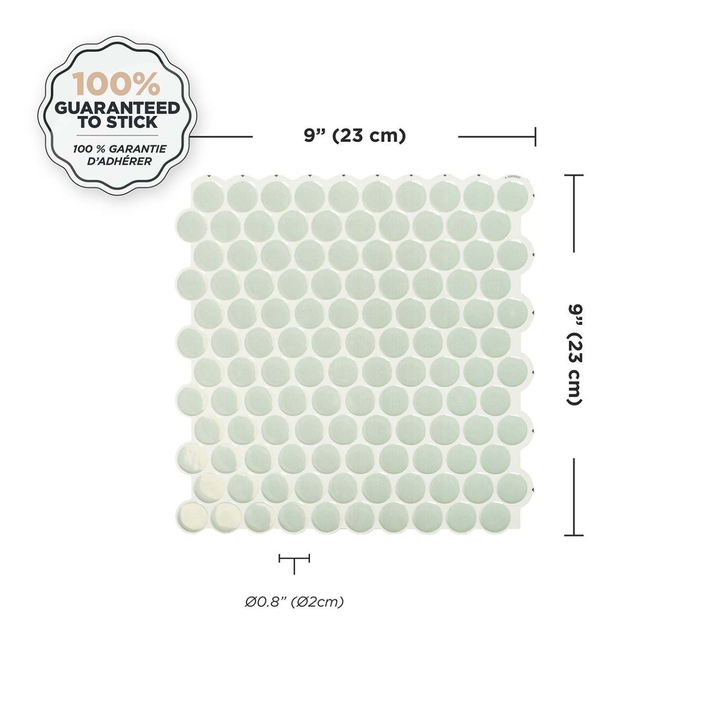 Smart Tiles peler et coller 4 feuilles 9 x 9 dosseret - Penny Sergio