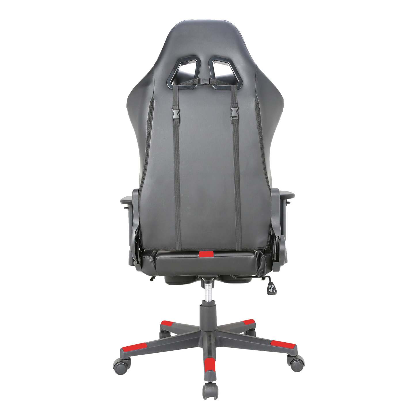 Tygerclaw Fabric Gaming Office Chair with Lumbar Pillow & Leg Rest - Red|Fauteuil de jeu et de bureau en tissu TygerClaw avec coussin lombaire et repos-pieds - rouge