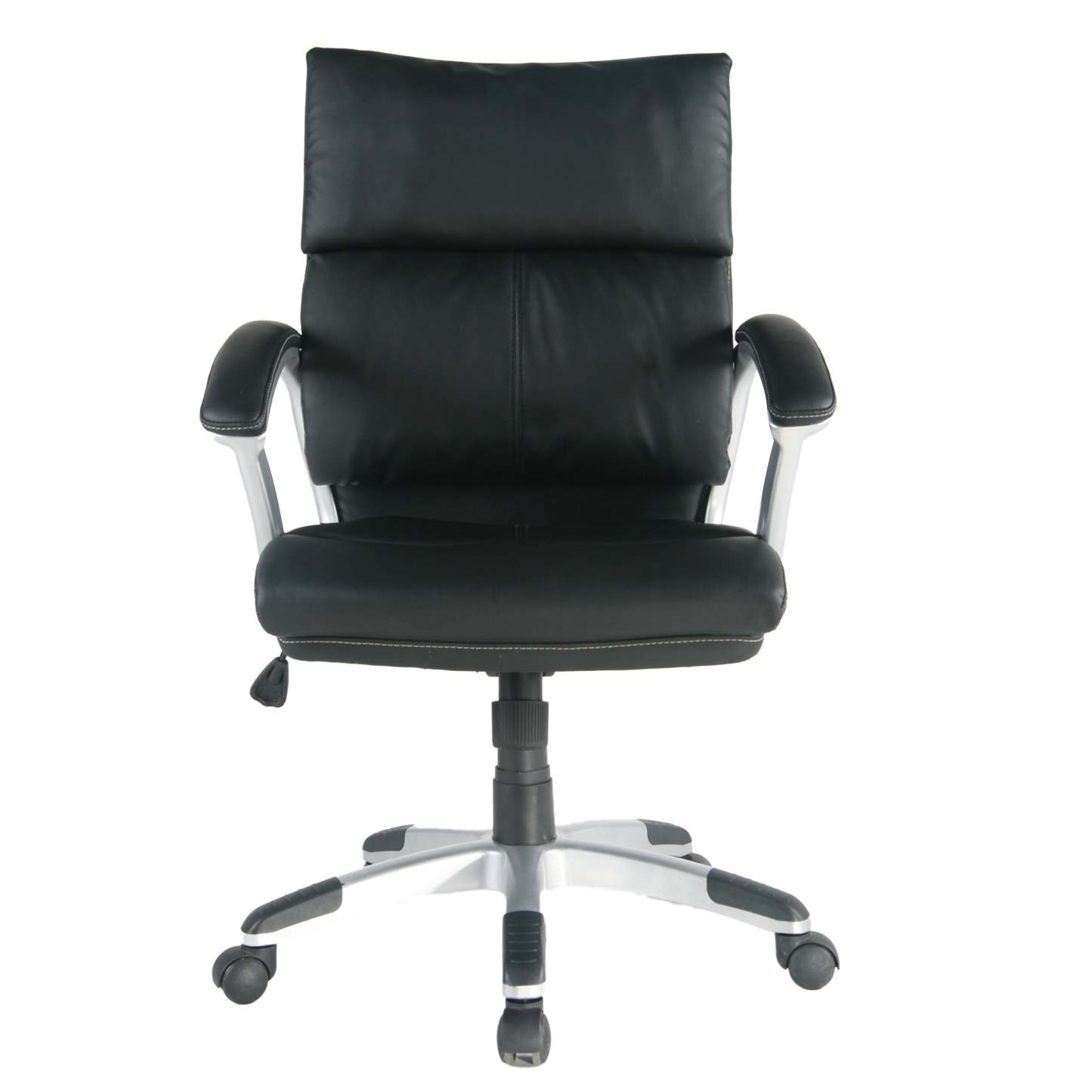 Tygerclaw 26 Mid Back PU Leather Office Chair - Black|Chaise de bureau TygerClaw mi-dossier en similicuir en polyuréthane - noire